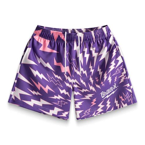 bravest studios purple shorts.